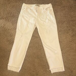 Liverpool White Crop Jeans